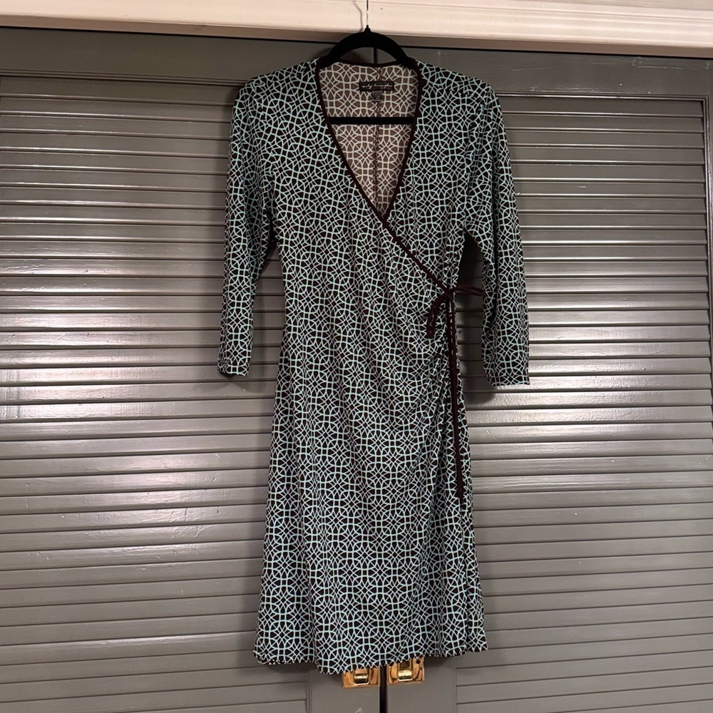 Vintage City Triangles Retro Midi Dress